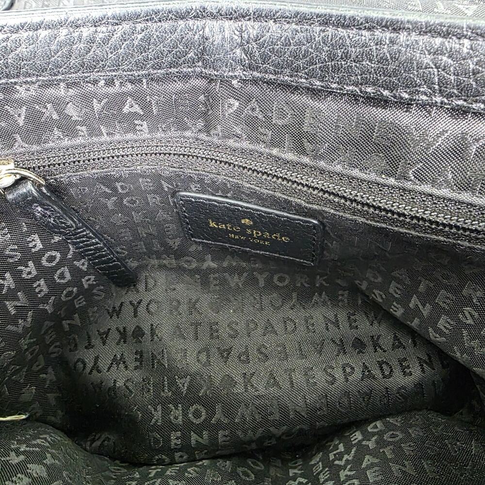 Kate Spade Crossbody Bag Womens Small Black Pebbled Cow Leather Shoulder Purse - Picture 15 of 16